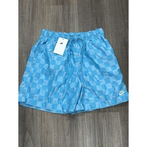Nike Shorts Size Small Mens Malachite Blue Club Flow Checkers NWT 6" Inseam